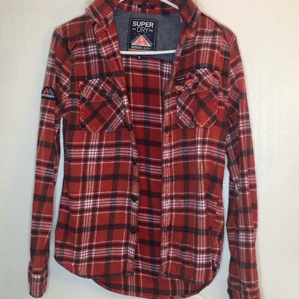 Superdry Japan authentic classic flannel shirt S